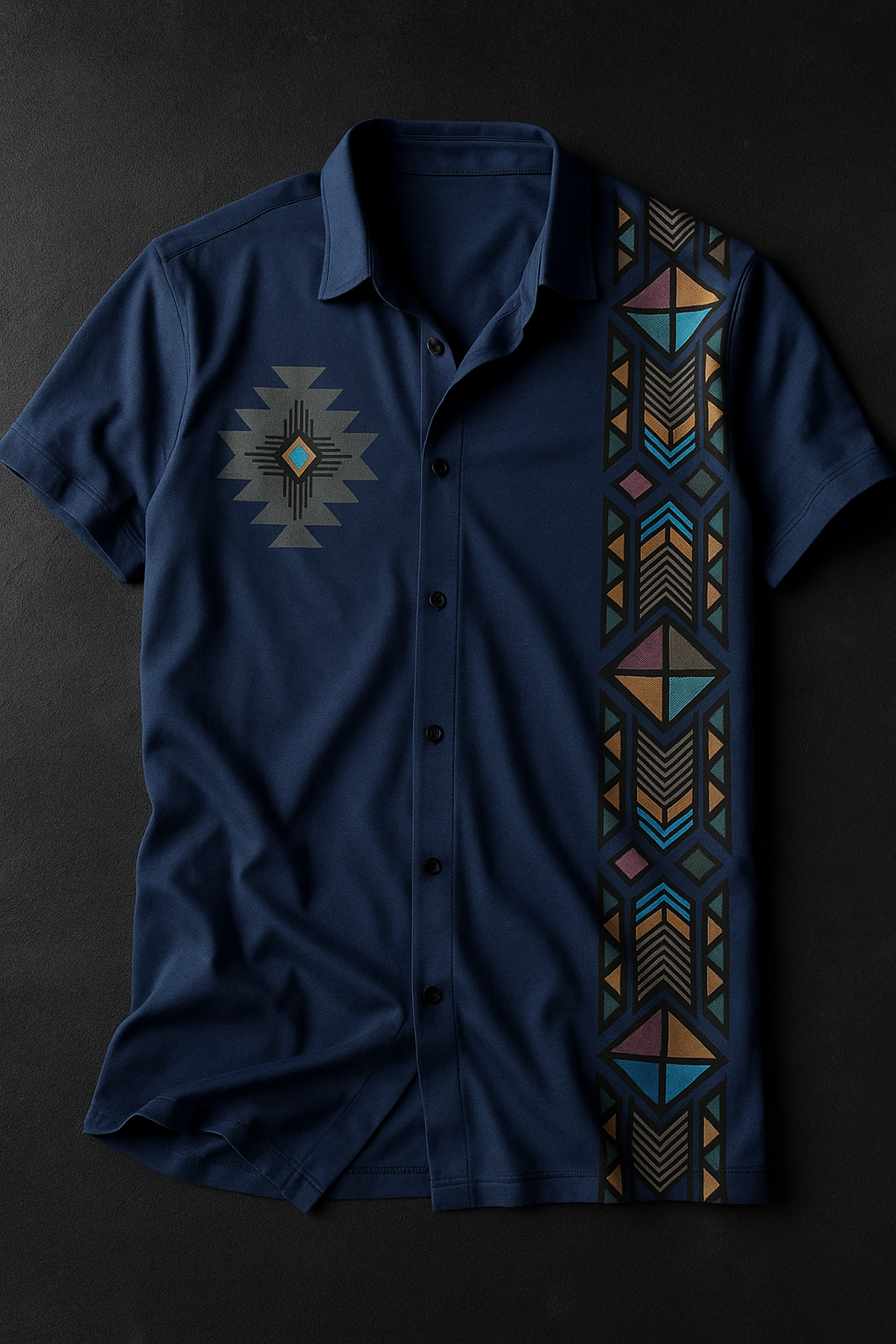 Indiano Craft Printed Button Down Shirt