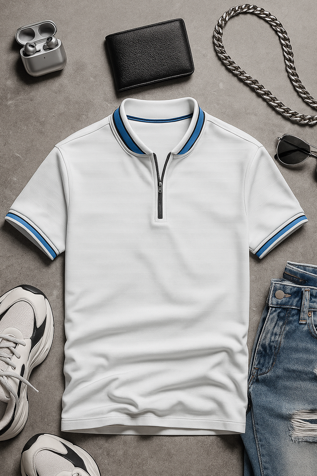 Men's polo shirts smoked polo