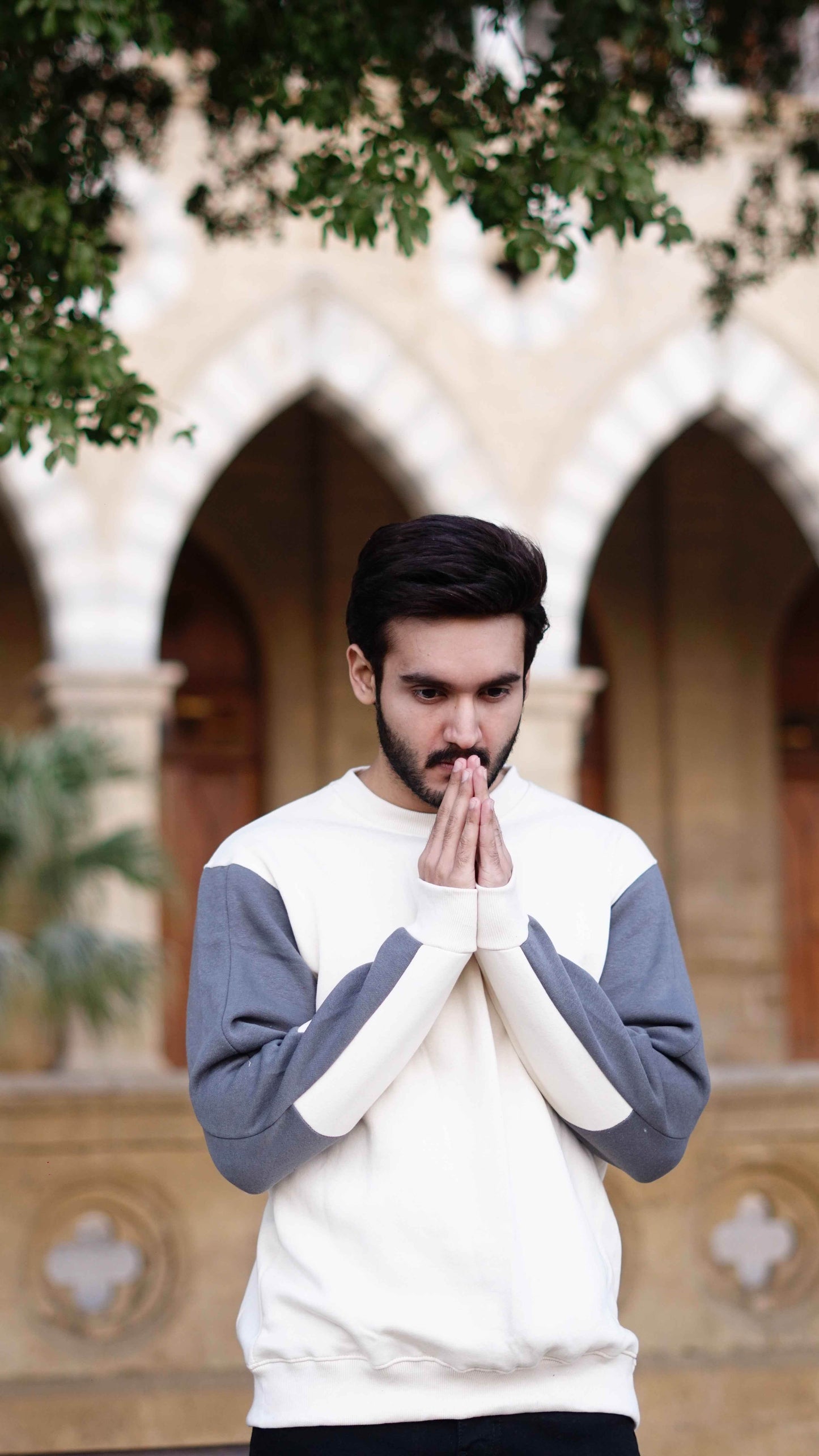 Mens color block hippop style sweatshirt - The Divine Shop
