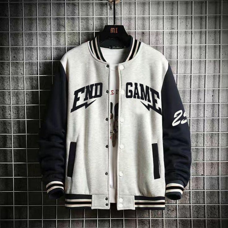 End Game Printed Zero Grey Baseball Jacket - Premium Baseball Jacket from The Divine Shop - Just Rs.2999! Shop now at The Divine Shop