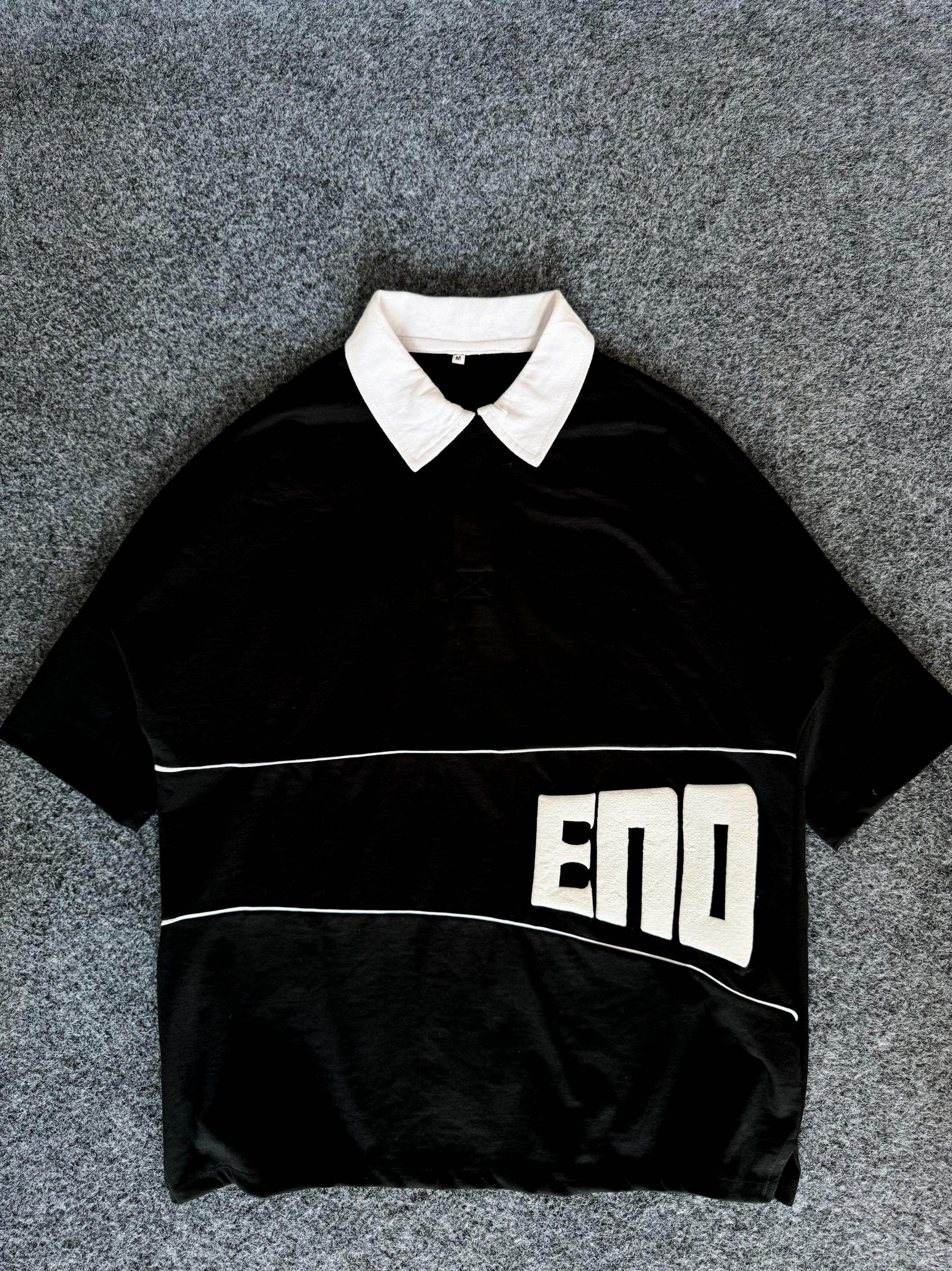 Black End Endition Sprint polo T-Shirt Oversize - The Divine Shop