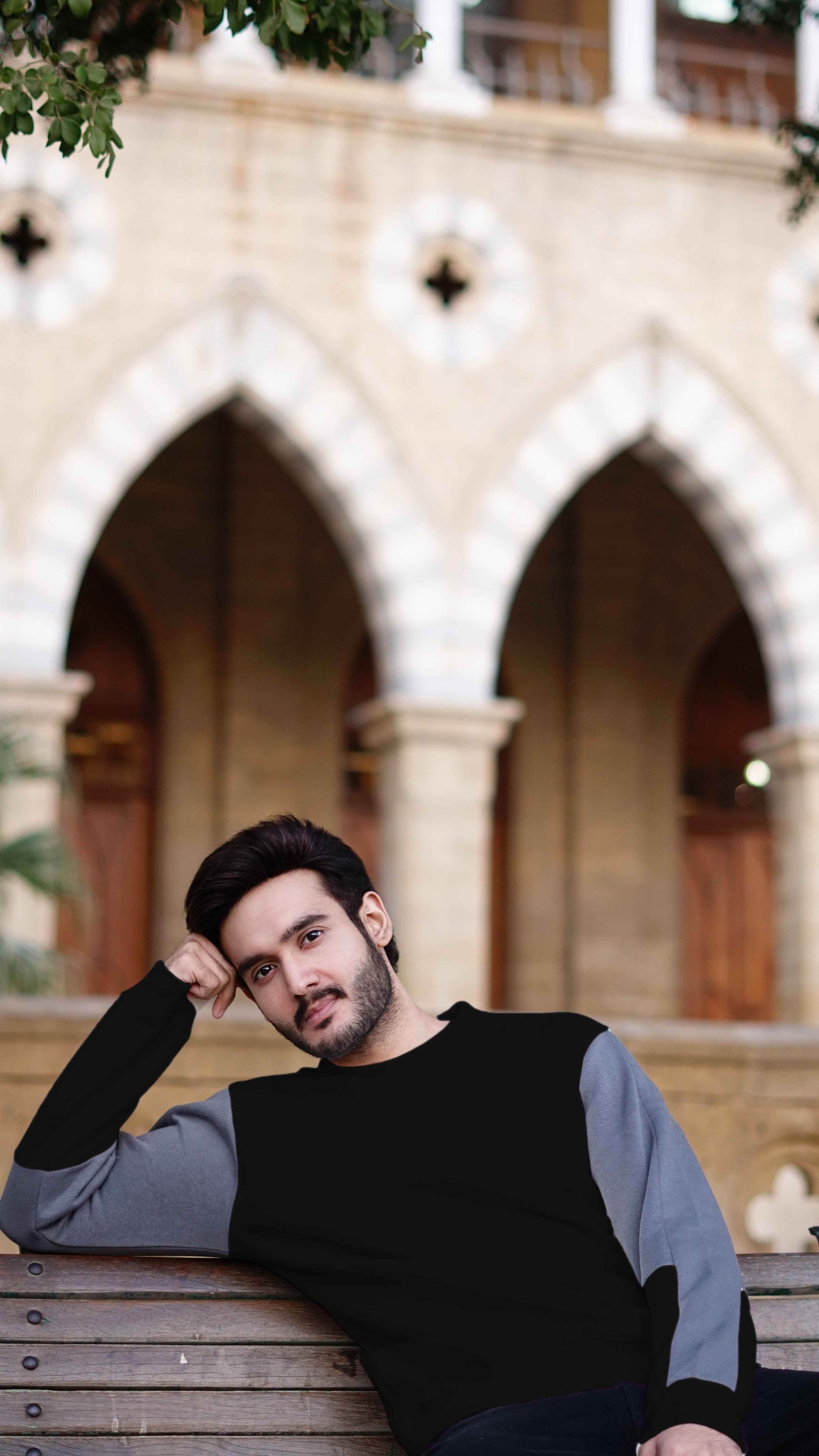 Mens color block hippop style sweatshirt - The Divine Shop