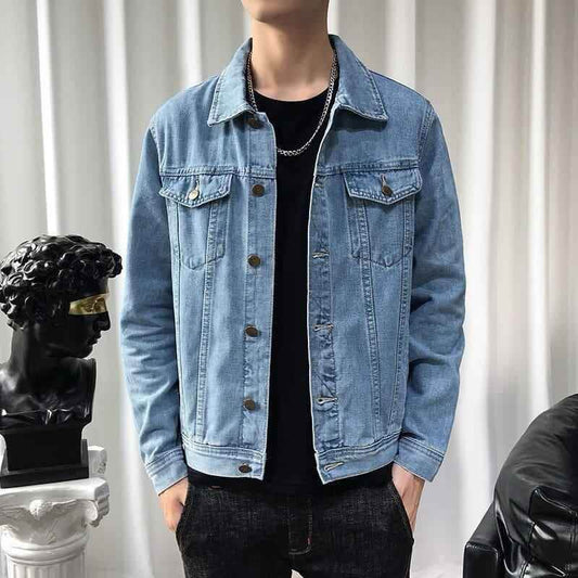 Ice blue denim jacket - The Divine Shop