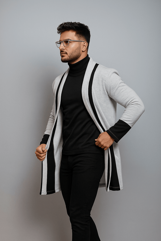 Turkish Style Contras Style Epsom Coat - The Divine Shop