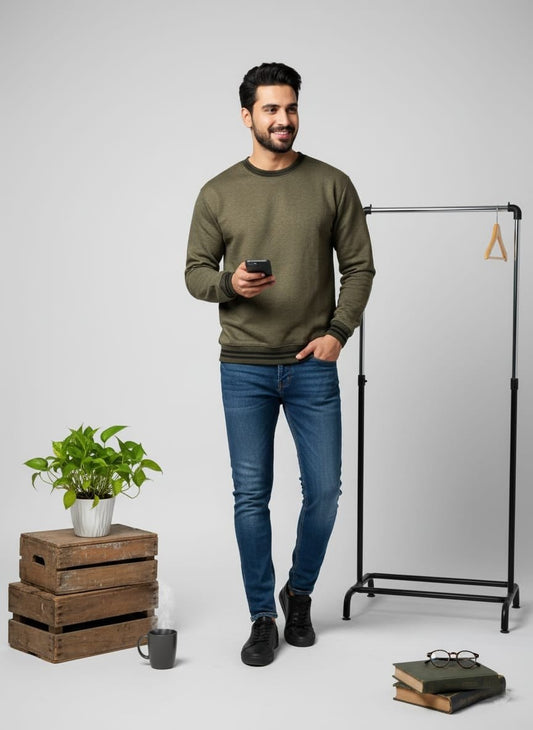 Twist Yarn Melanic Sweatshirt - The Divine Shop