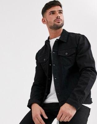 Export Quality Black Denim Jacket