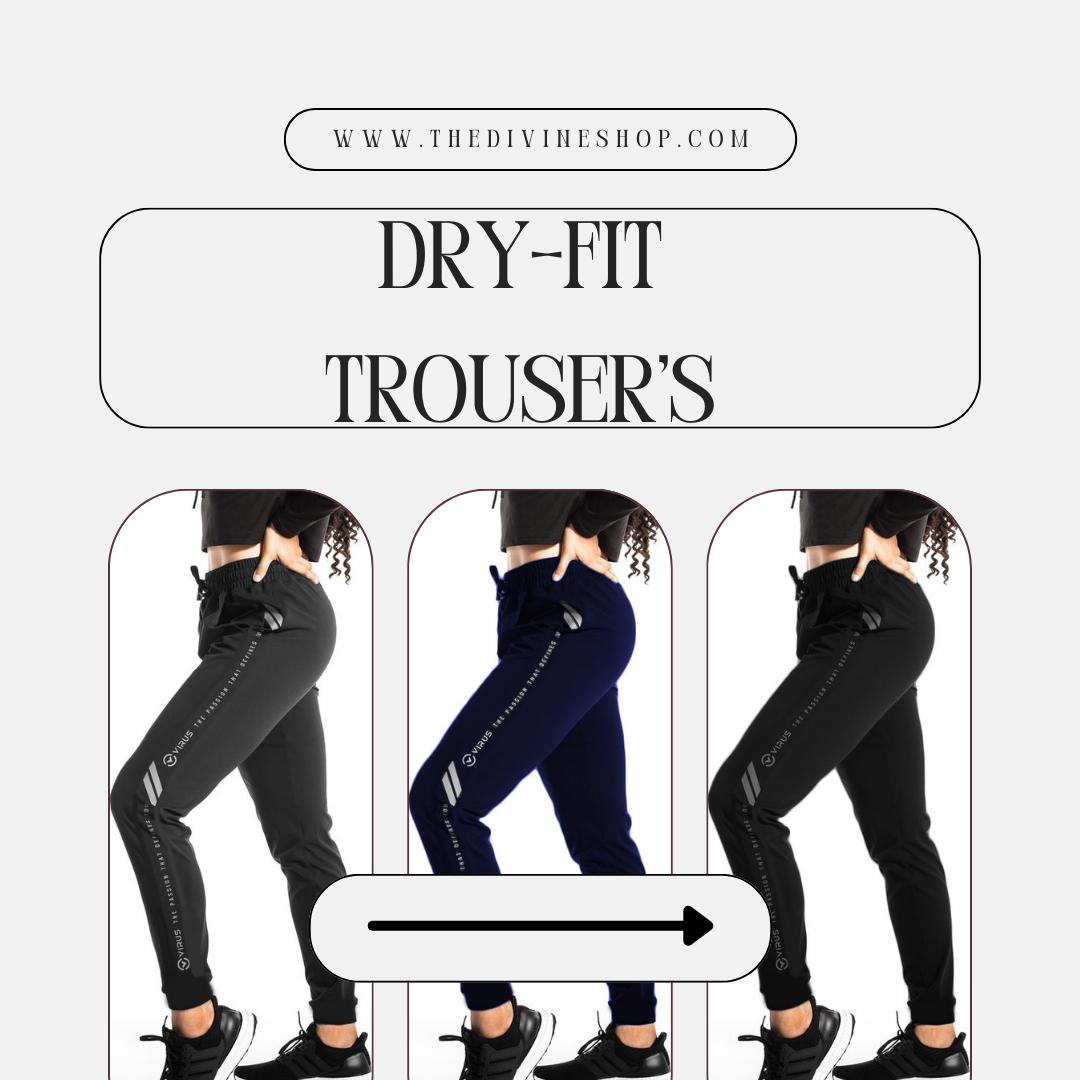 Active wear Trouser with Zipper Pocket Virus for female's - Premium dri fit trouser from The Divine Shop - Just Rs.2199! Shop now at The Divine Shop