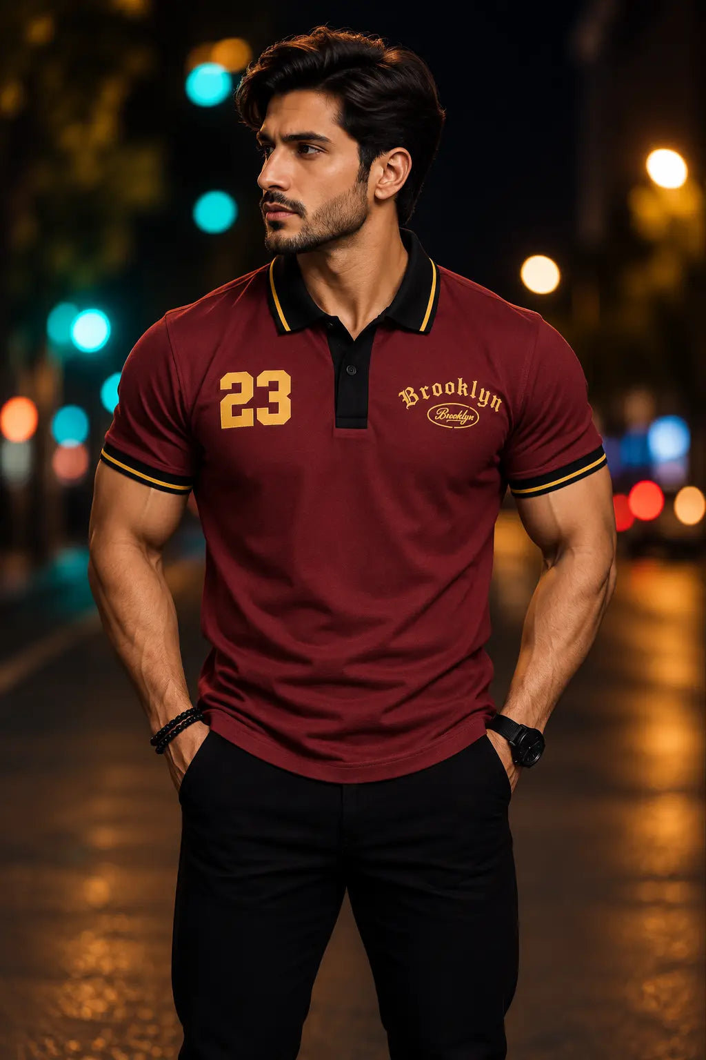 Brooklyn Maroon Polo The Divine Shop