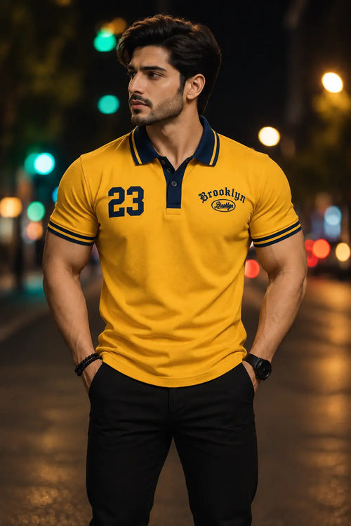 Brooklyn Mustard Polo The Divine Shop