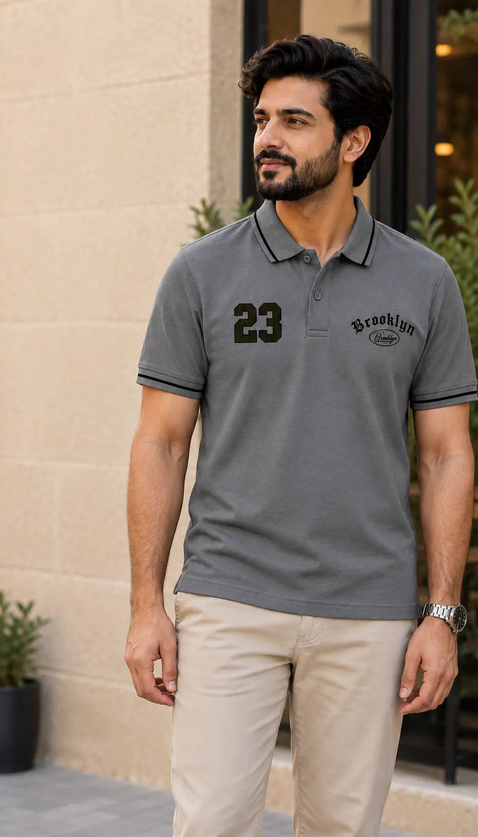 Brooklyn Steel Grey Polo