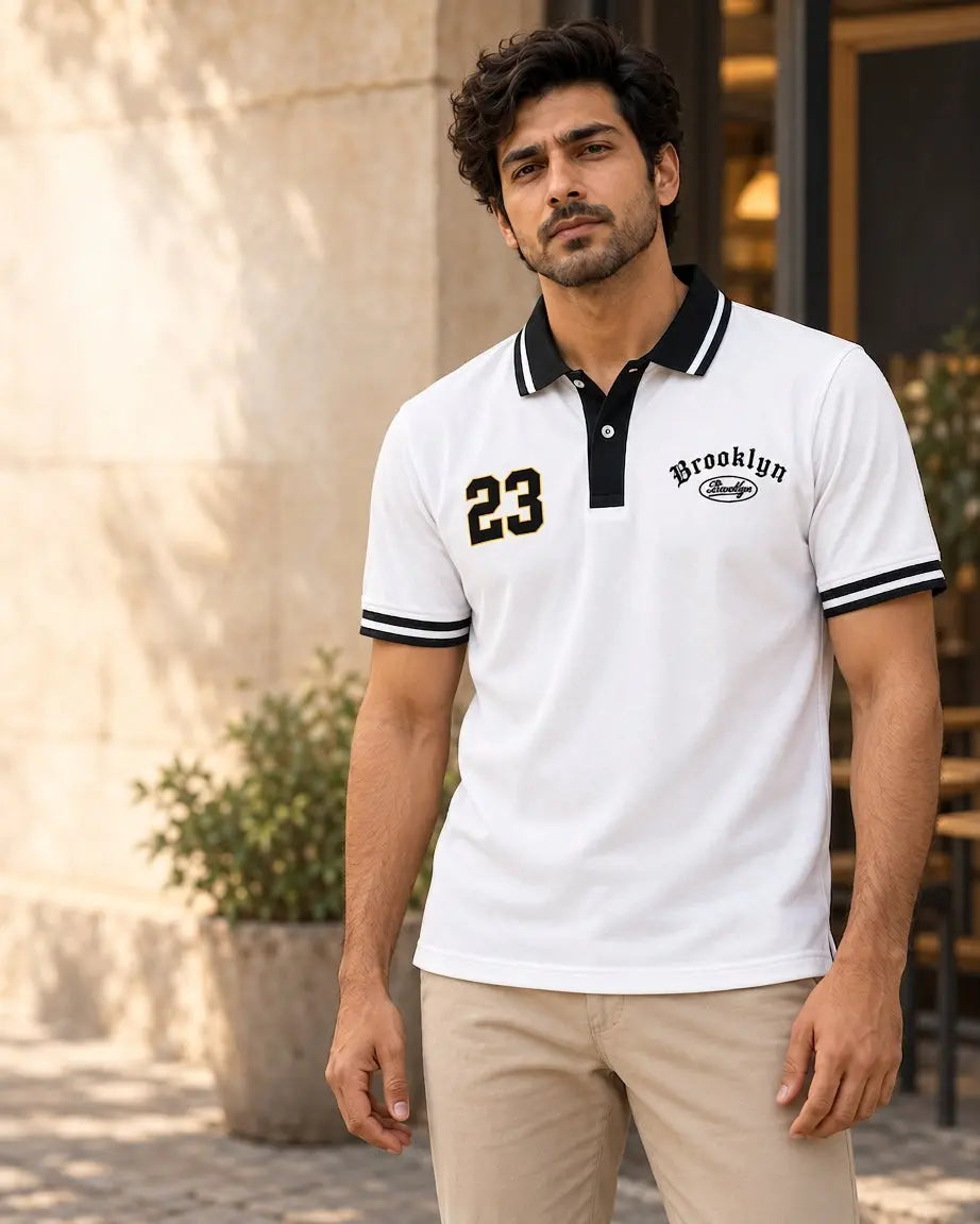 Brooklyn White Polo