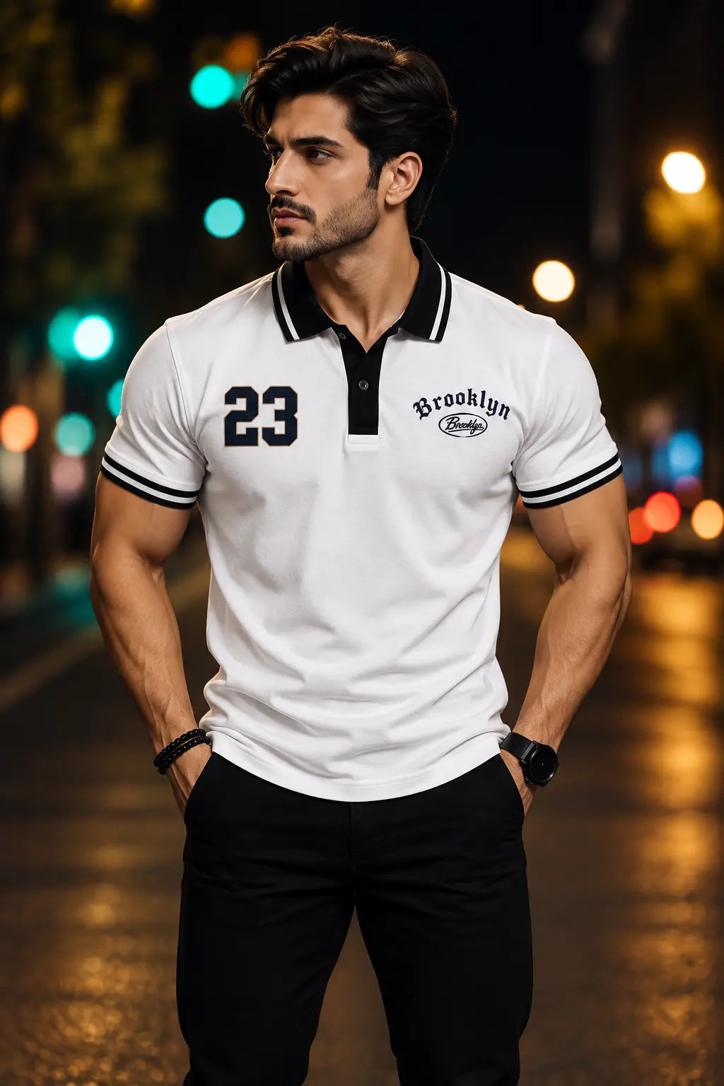 Brooklyn White Polo The Divine Shop