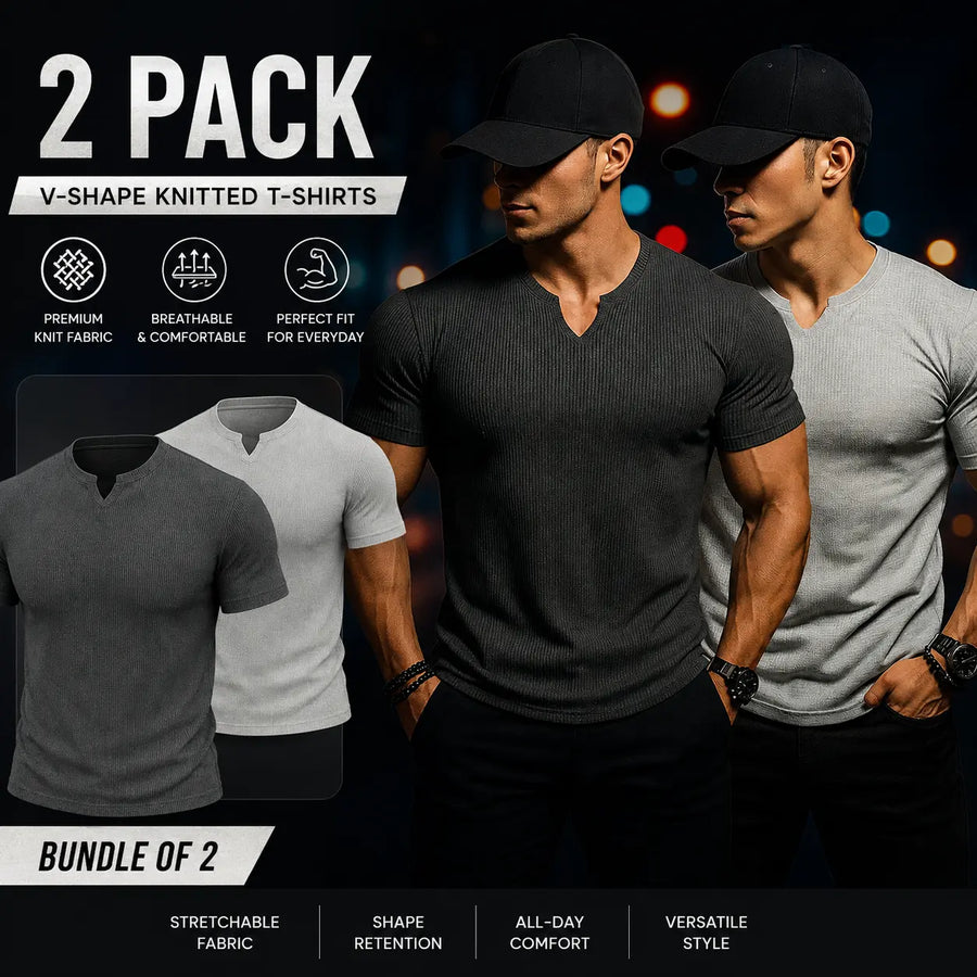 Bundle of 2 Cotton Knitted T-shirt