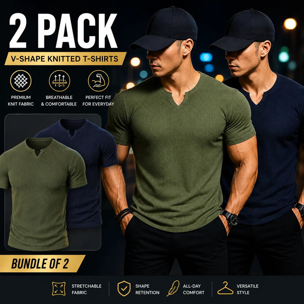Bundle of 2 Cotton Knitted T-shirt