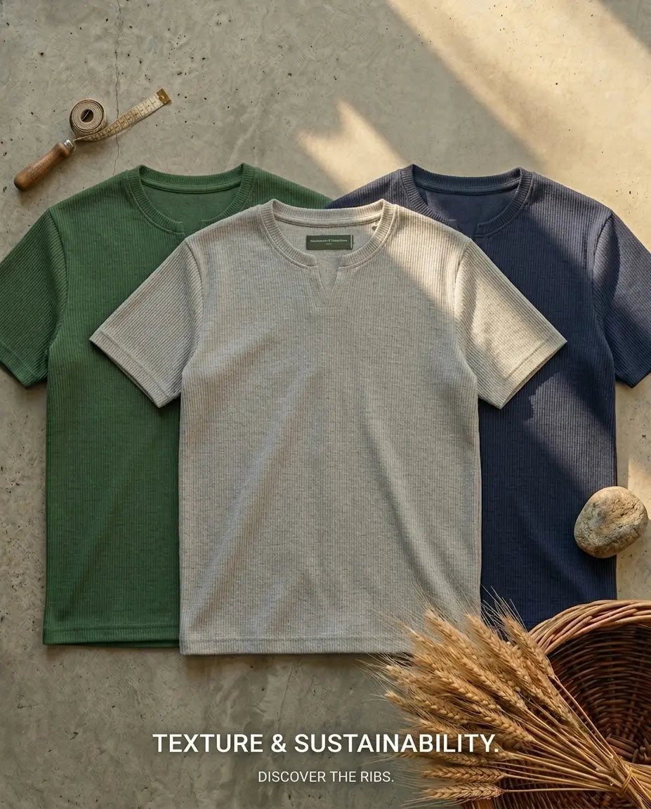 Bundles of 3 v-shape t-shirt cotton knitted The Divine Shop