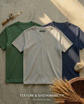 Bundles of 3 v-shape t-shirt cotton knitted The Divine Shop