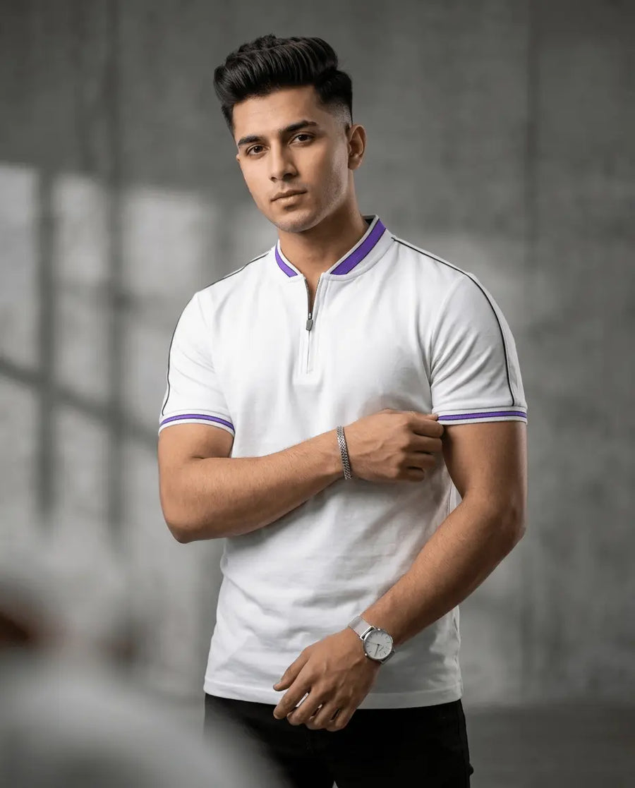 Men's polo shirts smoked polo - The Divine Shop