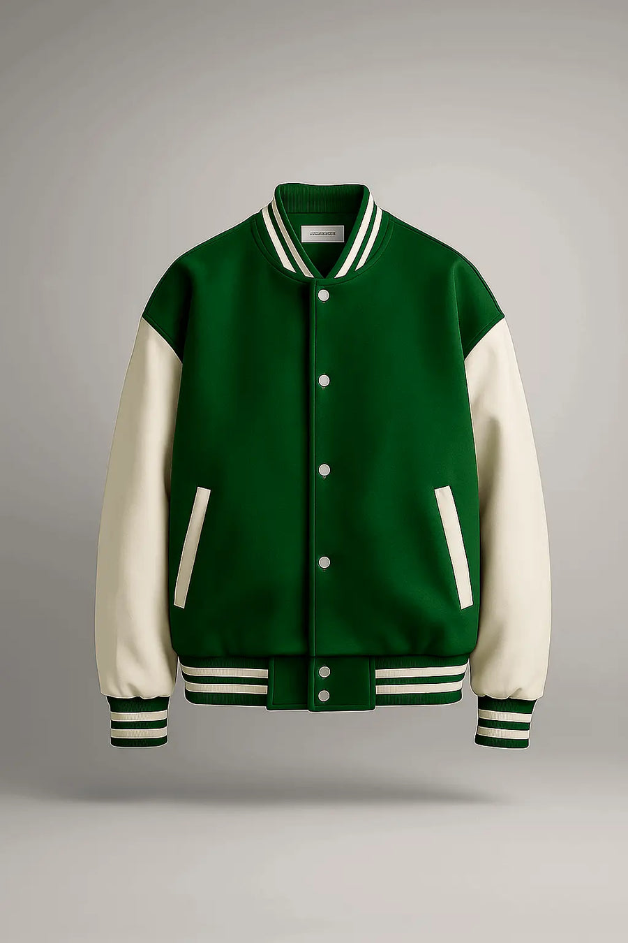 Green Baseball Varsity Jacket - Stylish & Classic Outerwear | The Divine Shop