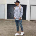 Hazel grey hoodie printed man street style - Premium Hoodies from My Store - Just Rs.1999! Shop now at The Divine Shop