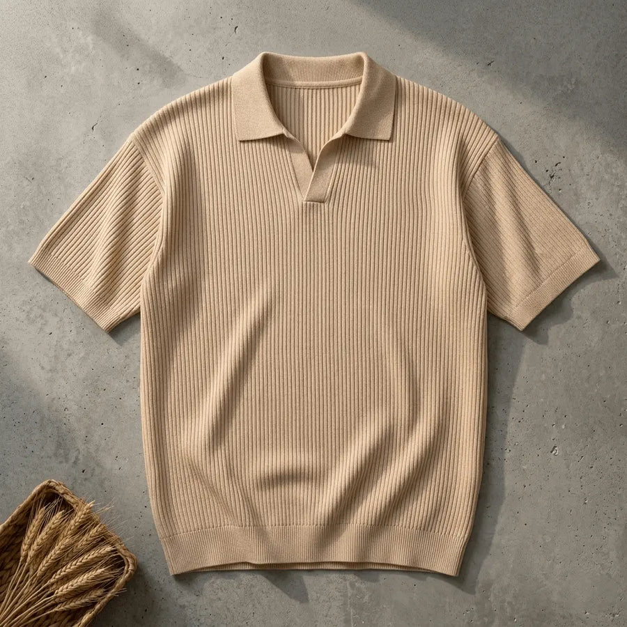 Honeycomb Polo Beige