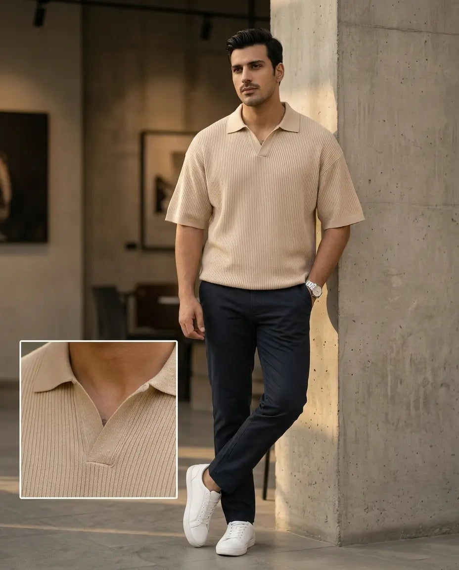 Honeycomb Polo T-Shirt
