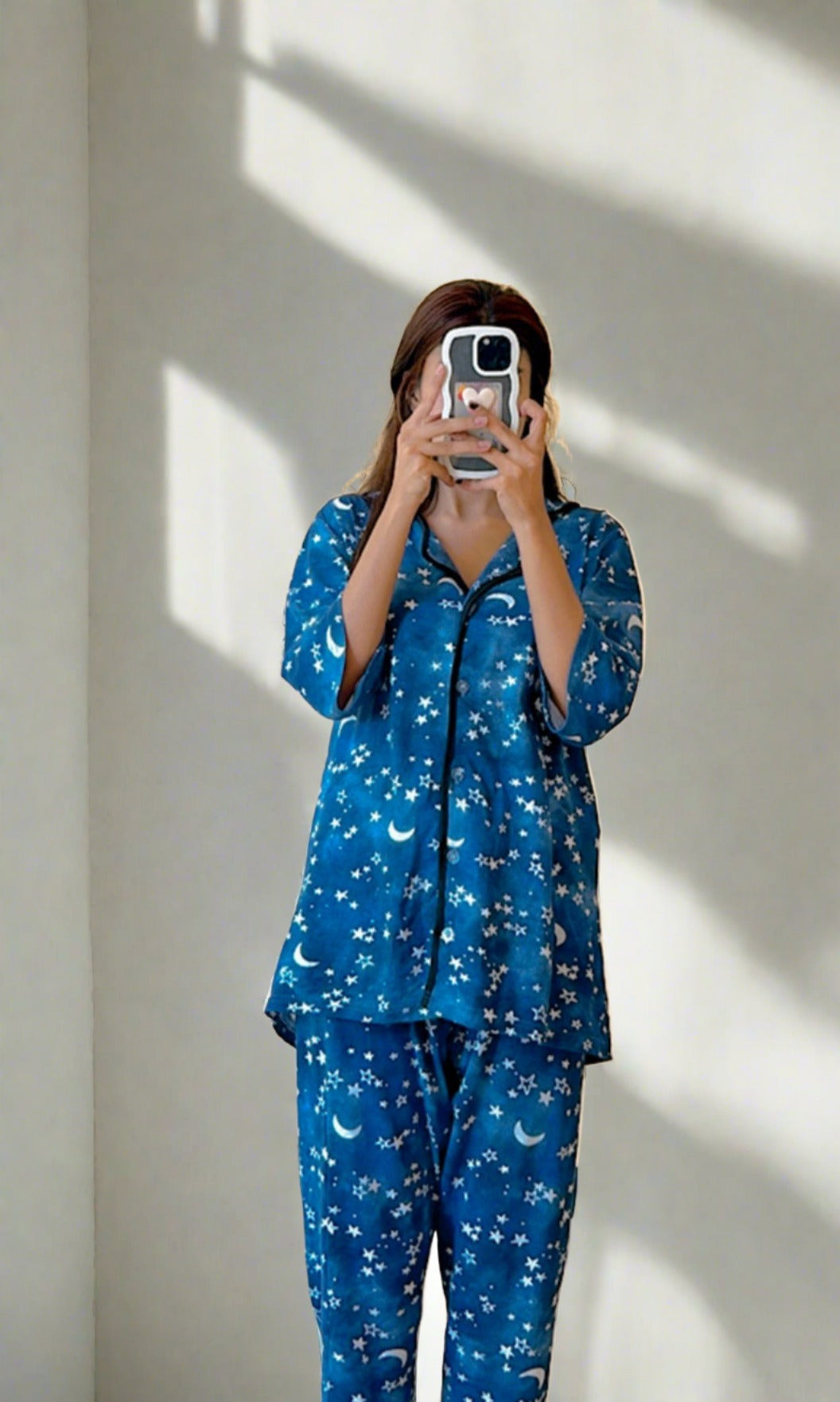 Blue Moon Star Night wear PJs in quater sleeves