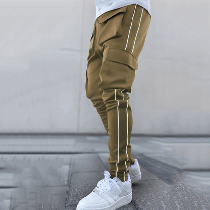 Hip Hop Mens Cargo Pants (Brown)