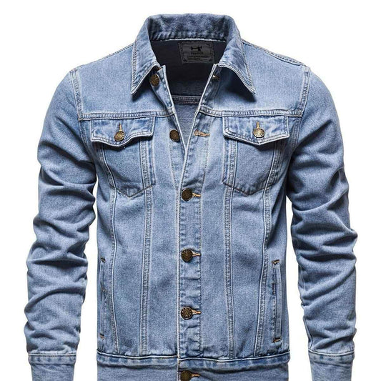 Ice blue denim jacket - The Divine Shop