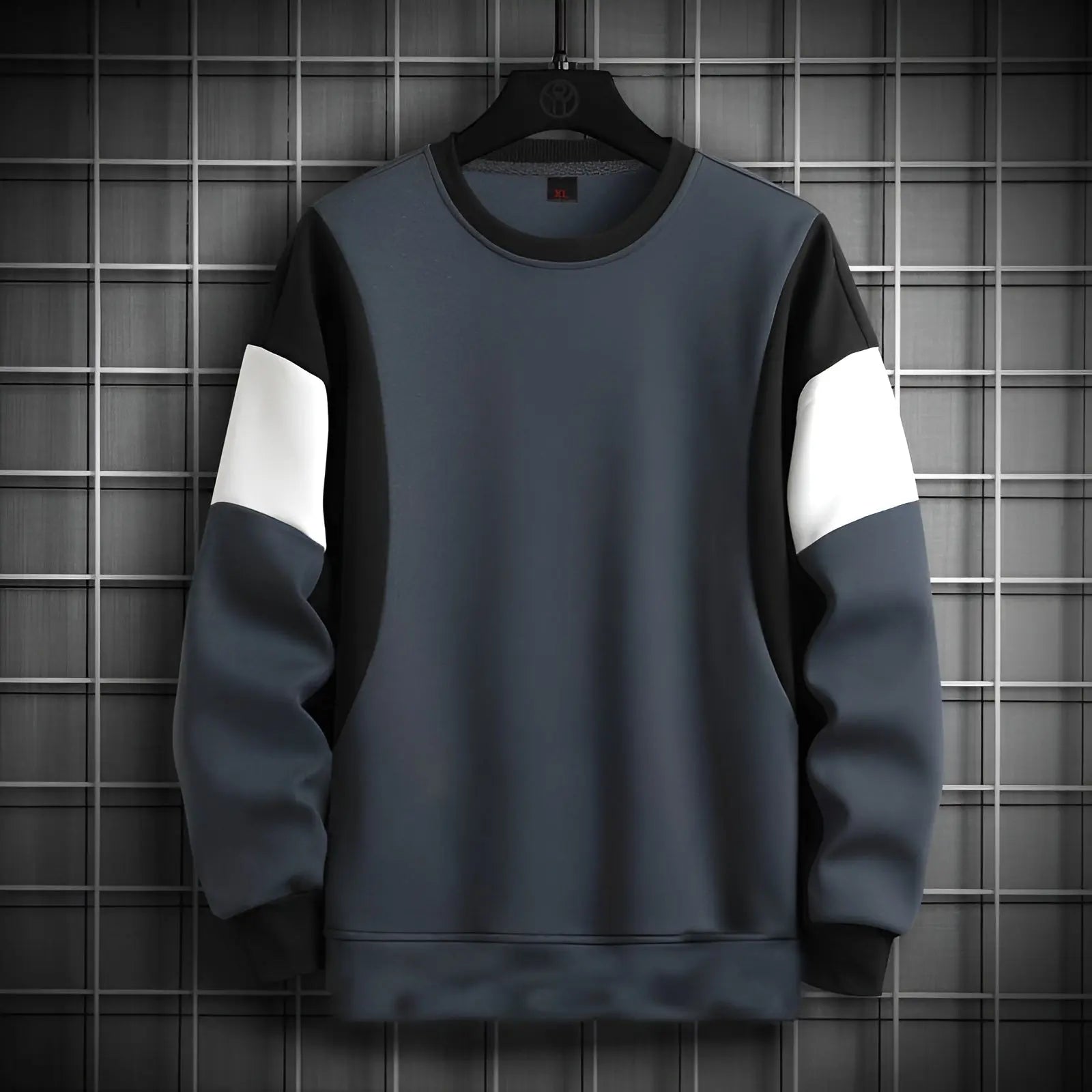 Manfinity contrass color block sweatshirt perfect blend - Premium Sweatshirts from The Divine Shop - Just Rs.2499! Shop now at The Divine Shop