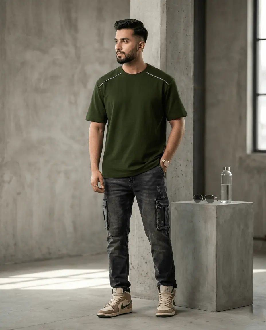Men’s Minimalist T-Shirt – Premium Cotton Casual Summer Tee - The Divine Shop