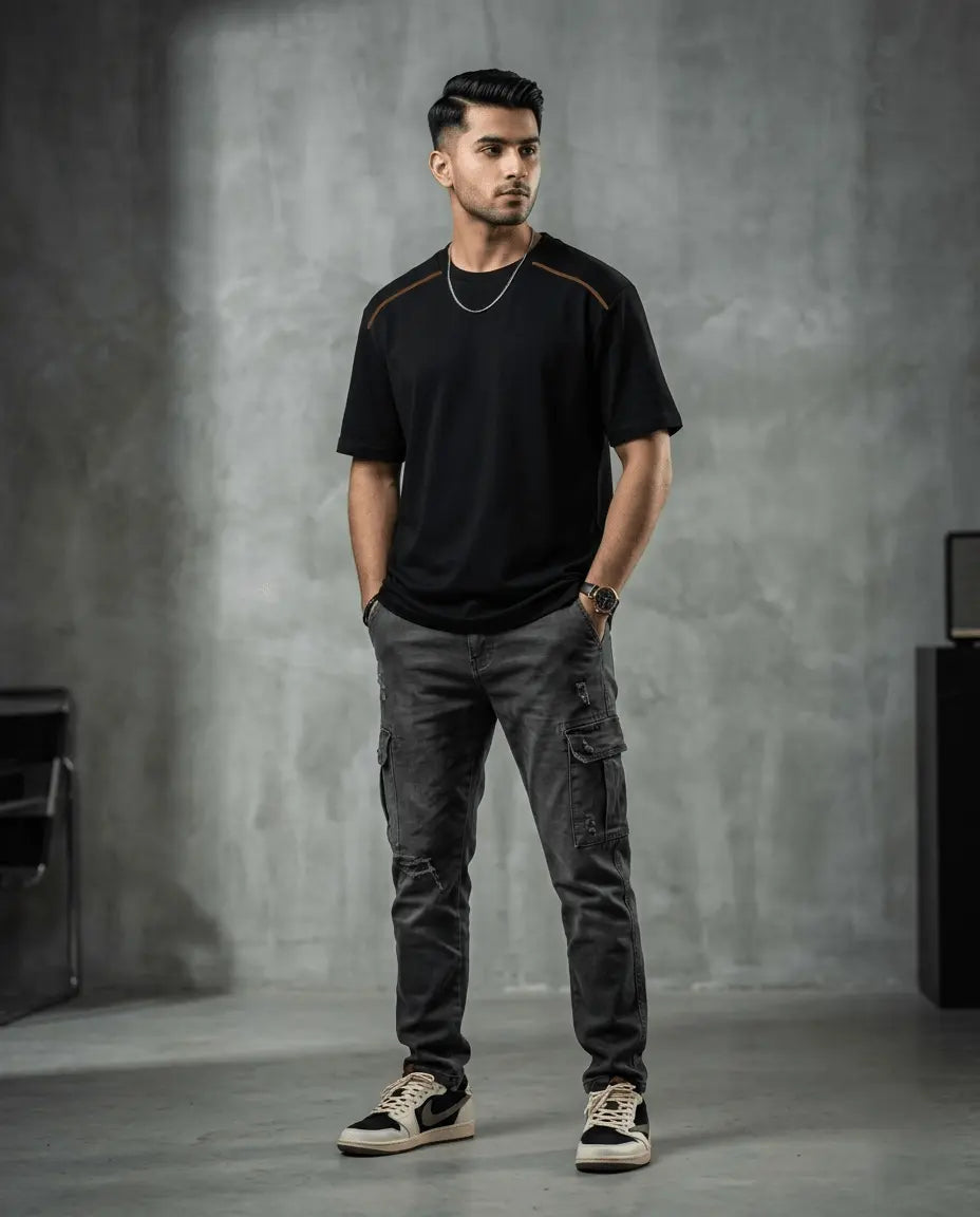 Men’s Minimalist T-Shirt – Premium Cotton Casual Summer Tee - The Divine Shop