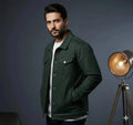 Olive green denim jacket export quality green - Premium Denim jacket from The Divine Shop - Just Rs.3999! Shop now at The Divine Shop