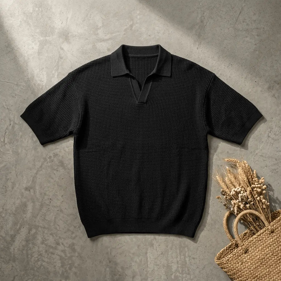 Oversize Honeycomb Polo