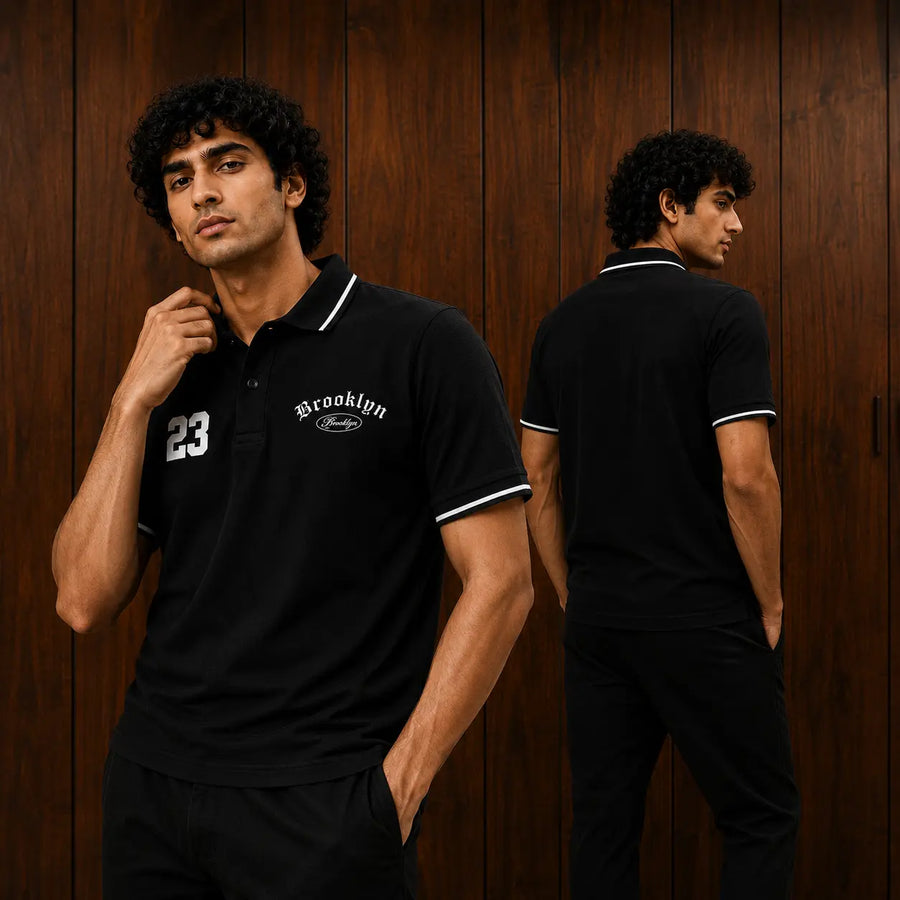 Premium Men’s Polo T-Shirt in Pakistan – Smart Casual Style (Black)