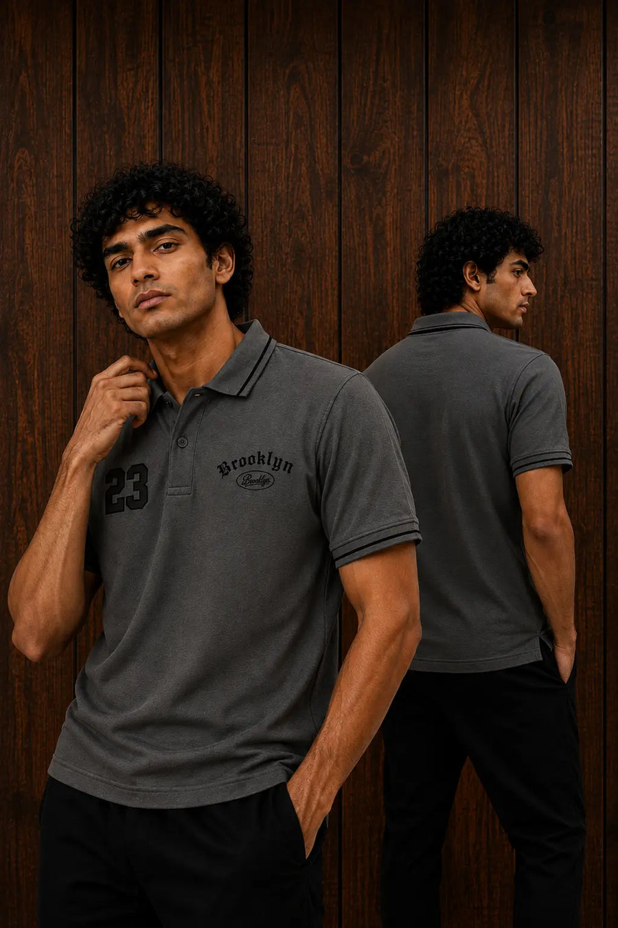Premium Men’s Polo T-Shirt in Pakistan – Smart Casual Style (Steel Grey)