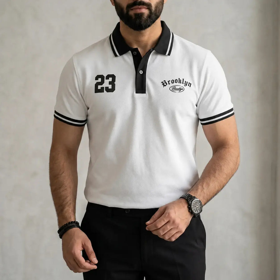 Premium Men’s Polo T-Shirt in Pakistan – Smart Casual Style (White)