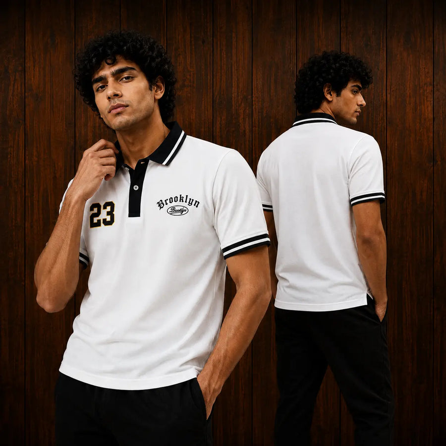 Premium Men’s Polo T-Shirt in Pakistan – Smart Casual Style (White)