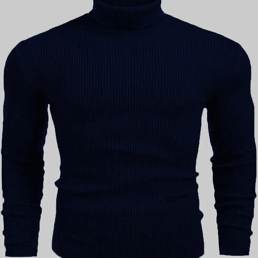 Basic Navy Blue High neck - Premium High Neck from My Store - Just Rs.1999! Shop now at The Divine Shop