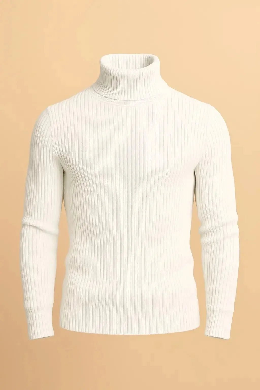 Basic white high neck turtleneck sweater - Premium High Neck from My Store - Just Rs.1999! Shop now at The Divine Shop