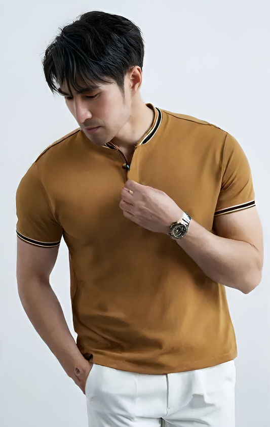 Madmext Smoked Polo Neck Men's T-Shirt 9281 - Premium Polo T-Shirt from The Divine Shop - Just Rs.1999! Shop now at The Divine Shop