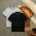Bundle of 3 Men's Zipper Polo smoked style - The Divine Shop