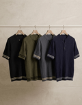 Bundles of 4 –Men’s Oversize Ribbed Henley T-Shirt - The Divine Shop