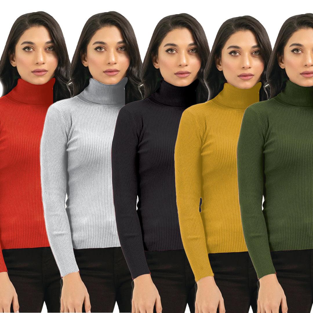 Bundles Of 5 Turtle Neck - The Divine Shop