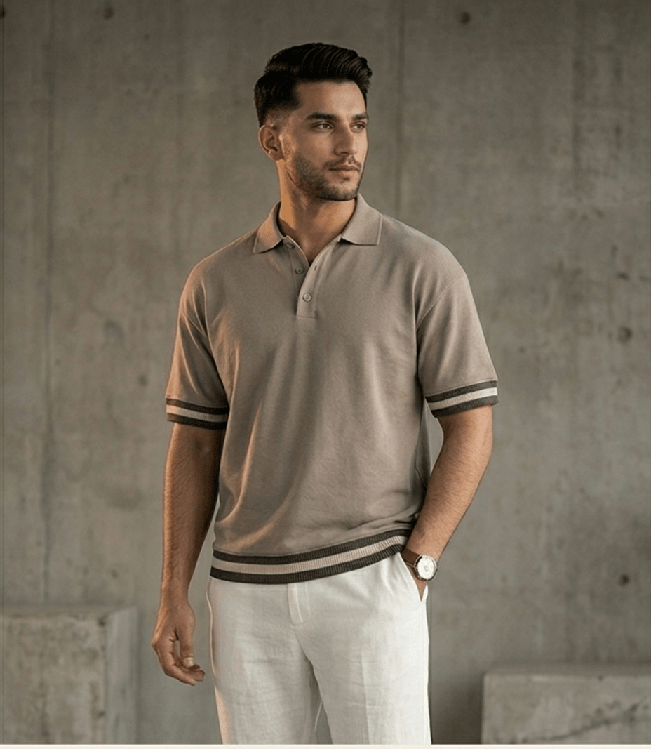 Classic Fit Half Sleeves Polo T-Shirt for Men - The Divine Shop