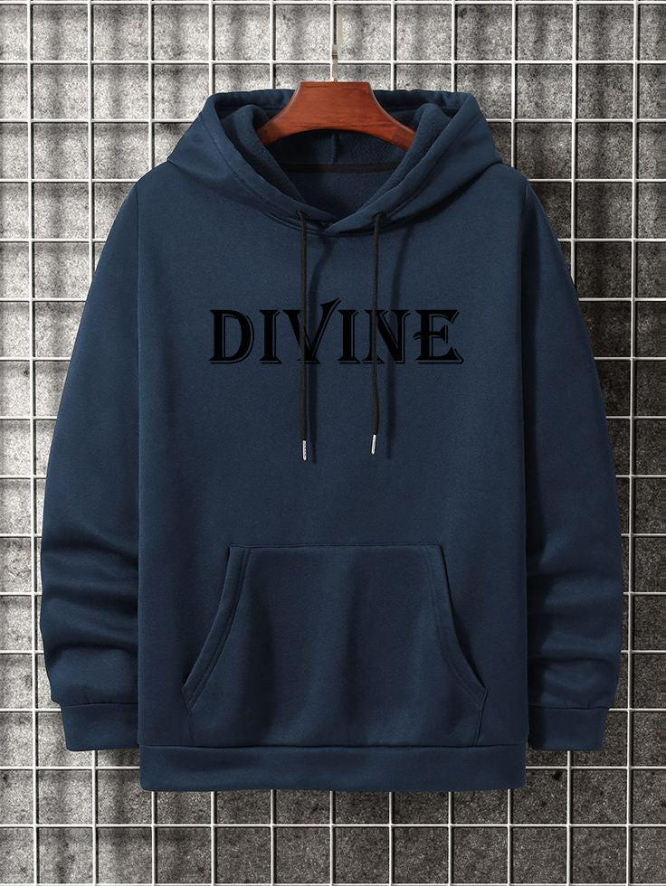 DIVINE Navy Blue Hoodie - The Divine Shop