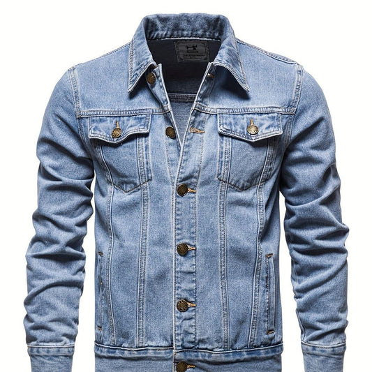 Export Quality Ice Blue Denim Jacket - The Divine Shop