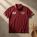 Maroon manfinity homme polo shirt - The Divine Shop