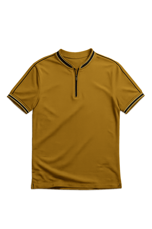 Mens brown madmext smoked polo neck - The Divine Shop