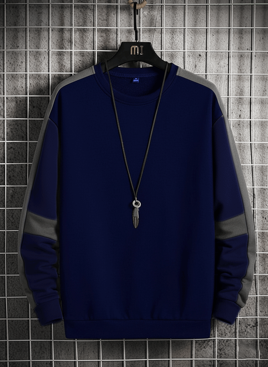 Mens drip style sweatshirt two tone - Premium Sweatshirts from The Divine Shop - Just Rs.2499! Shop now at The Divine Shop