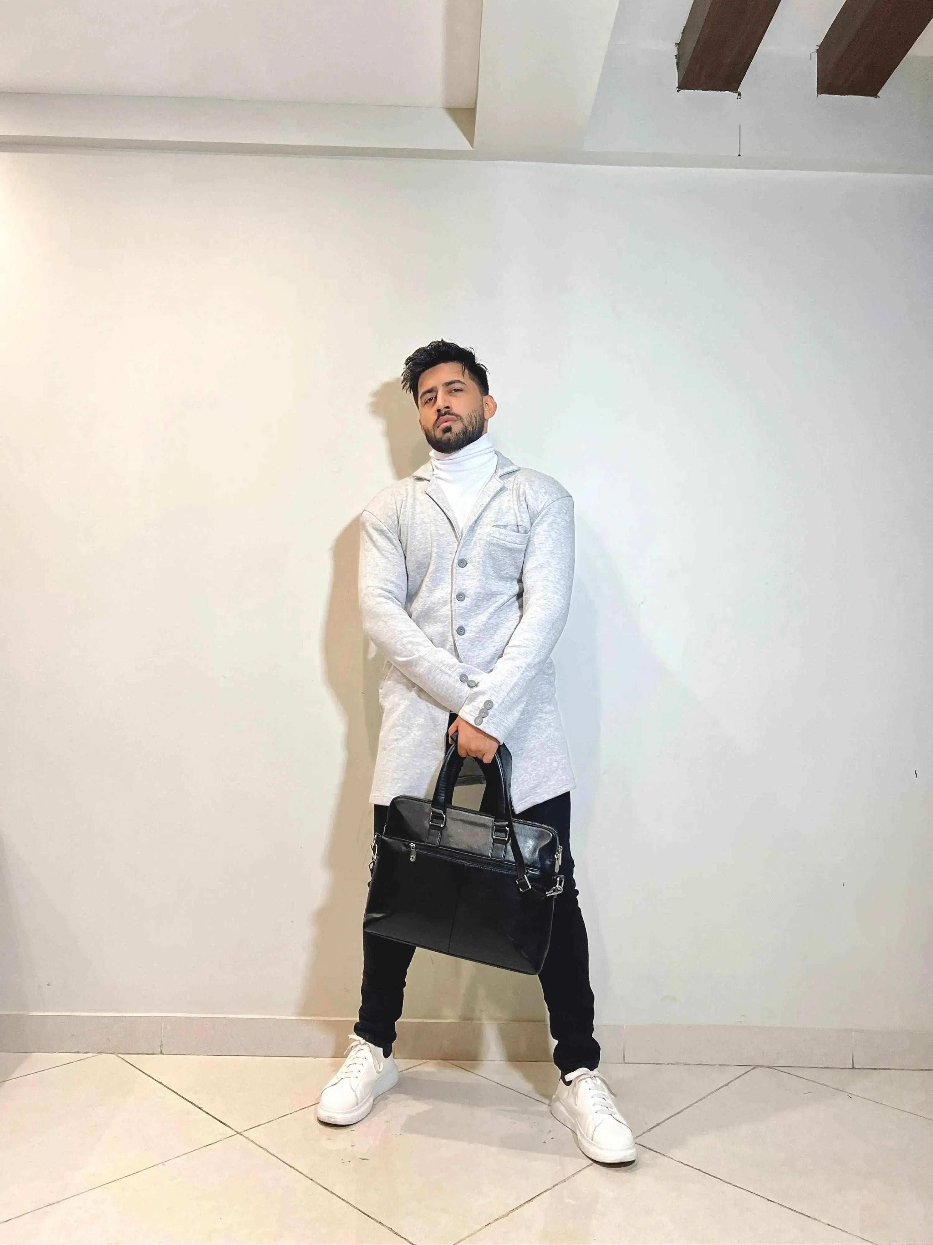 EPSOM Front Button Turkish Style Long Coat - Premium Long Coat from The Divine Shop - Just Rs.2299! Shop now at The Divine Shop